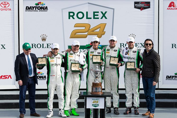 Michael Christensen Daytona Podium 2017 Photo Porsche