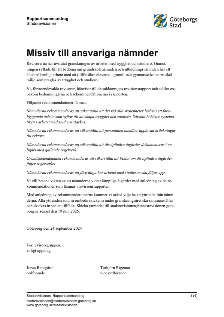 Rapportsammandrag – Granskning av arbetet med trygghet och studiero.pdf