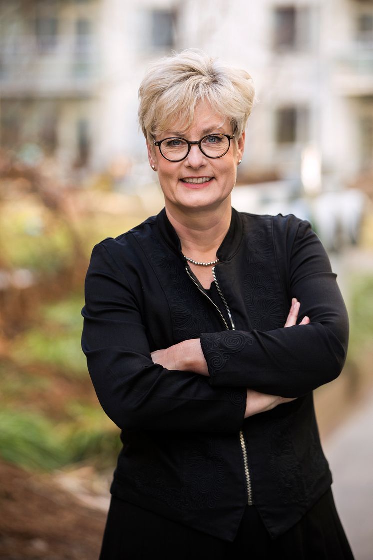 Marie Linder, förbundsordförande Hyresgästföreningen