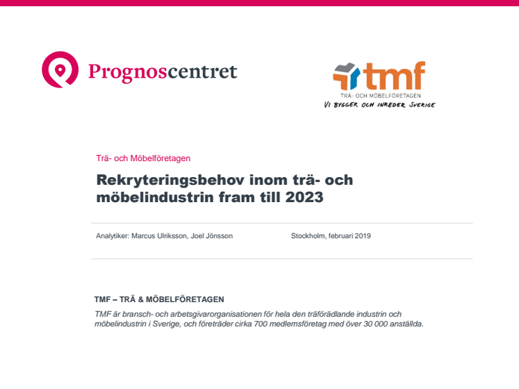 TMF:s Rekryteringsrapport - 2018