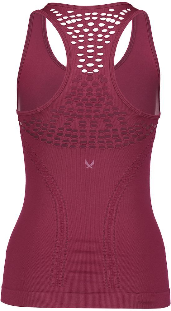 SOC W Flow Seamless Singlet_Red_Back