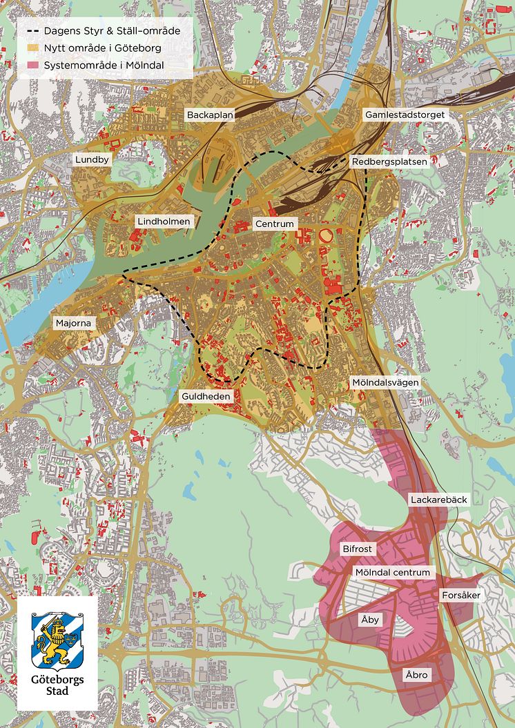 Lånecykelsystemet Styr & Ställ i Göteborg och Mölndal från våren 2020mo