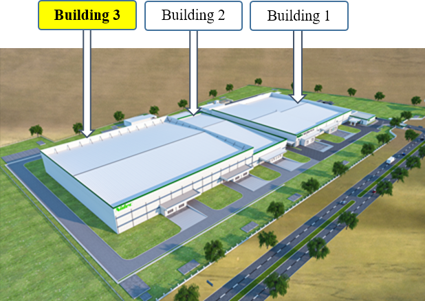 Rendering of the third building of Nidec India’s Neemrana factory.png