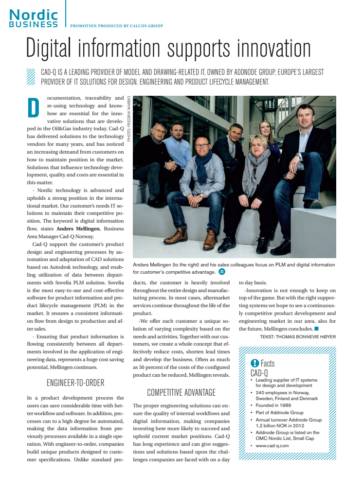 Digital information supports innovation