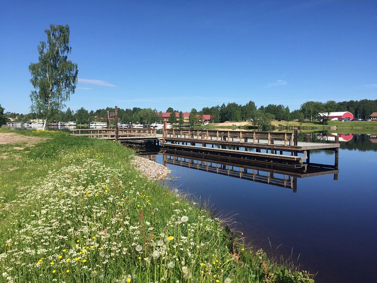 Nya flottistbryggan i Övermo