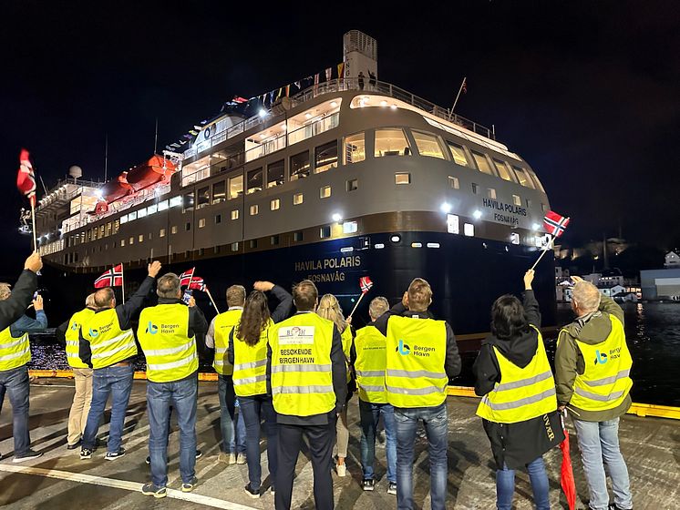 havila polaris arrives Bergen