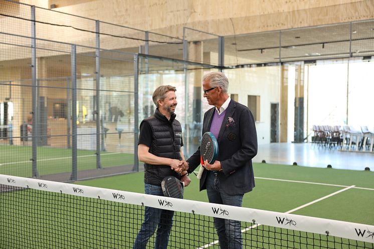 Hans och Niklas Östermalmshallens padel