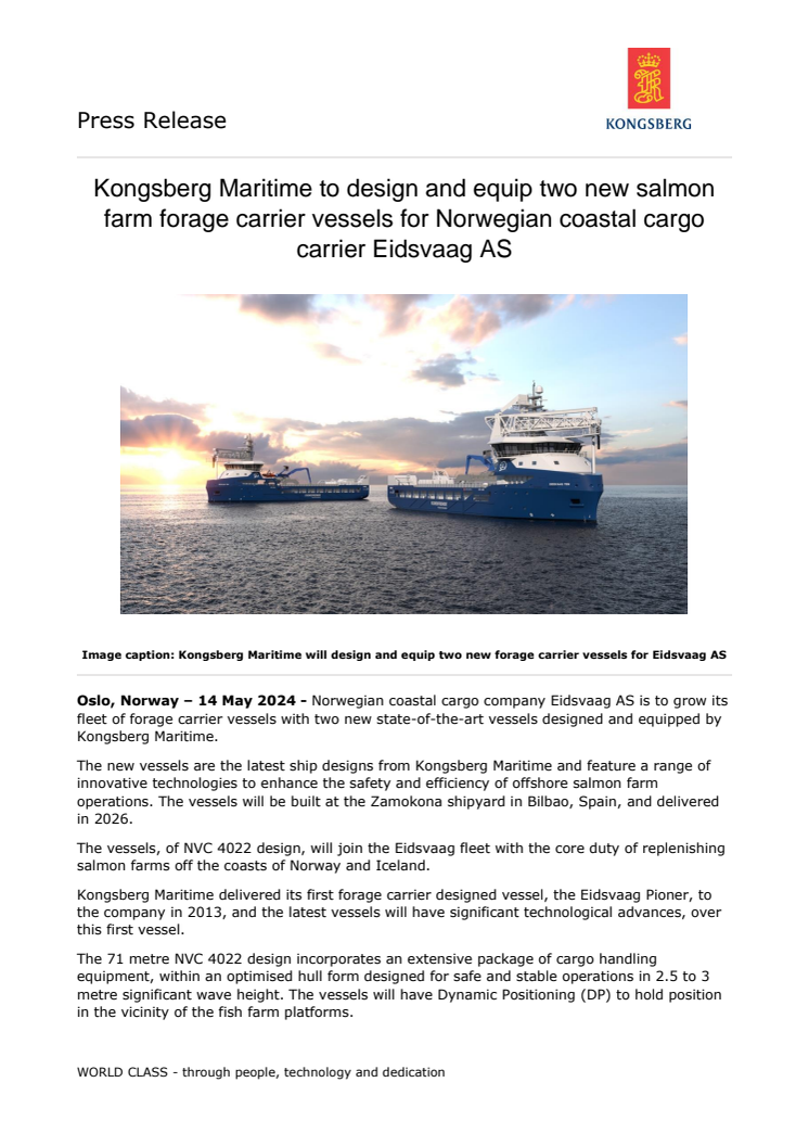 Kongsberg Maritime to design and equip two new forage carrier vessels for Eidsvaag AS_FINAL.pdf