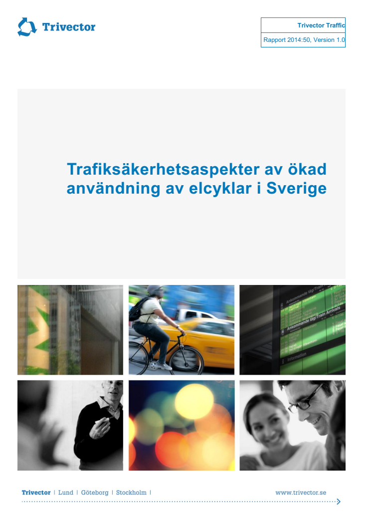 Trafikaspekter kring ökad användning av elcyklar i Sverige
