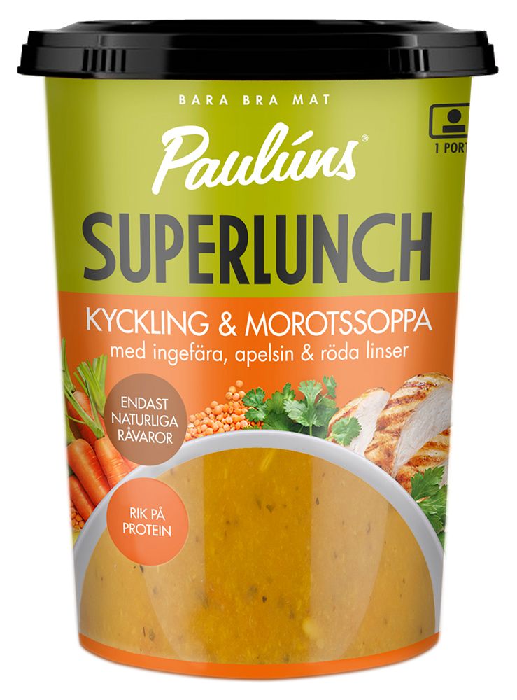 Paulúns Superlunch Kyckling- & morotssoppa