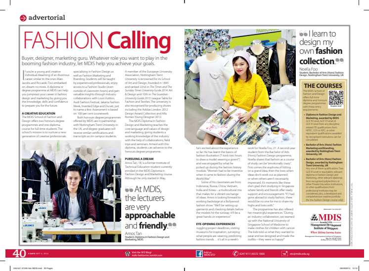 FASHION calling