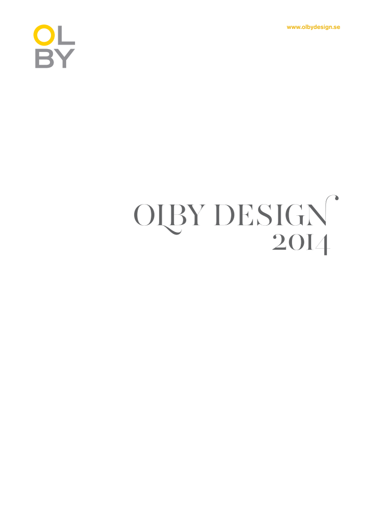 Olby Design Catalog 2014 (english)