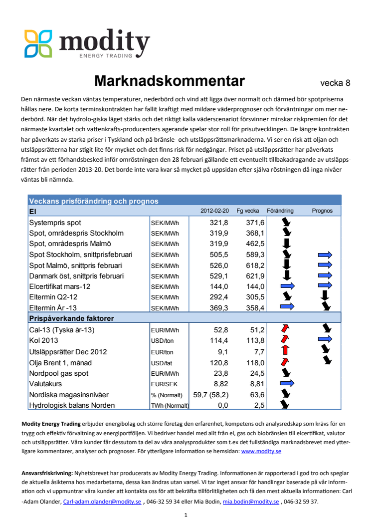 Marknadskommentar v.8