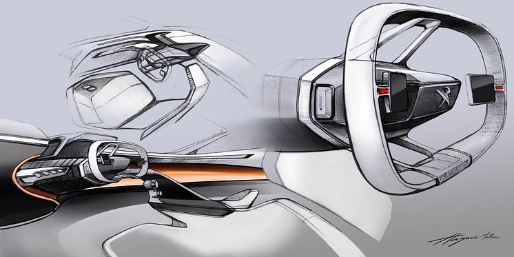 PEUGEOT FRACTAL får designpris för sin innovativa i-Cockpit