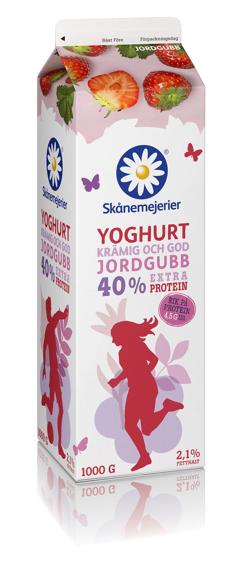 Yoghurt med extra protein jordgubb