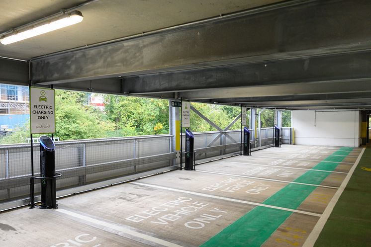 Mims Davies MP joins Govia Thameslink Railway to open a new EV charging hub in Haywards Heath