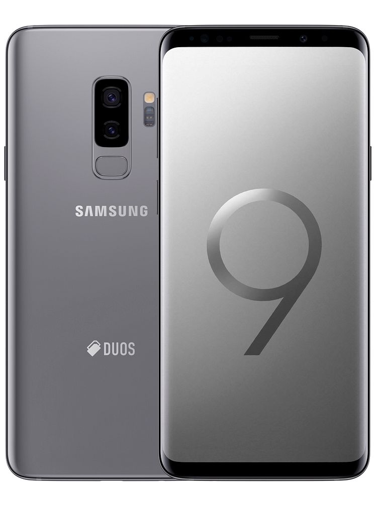 Samsung Galaxy S9+ Titanium Gray (256GB)_front_back