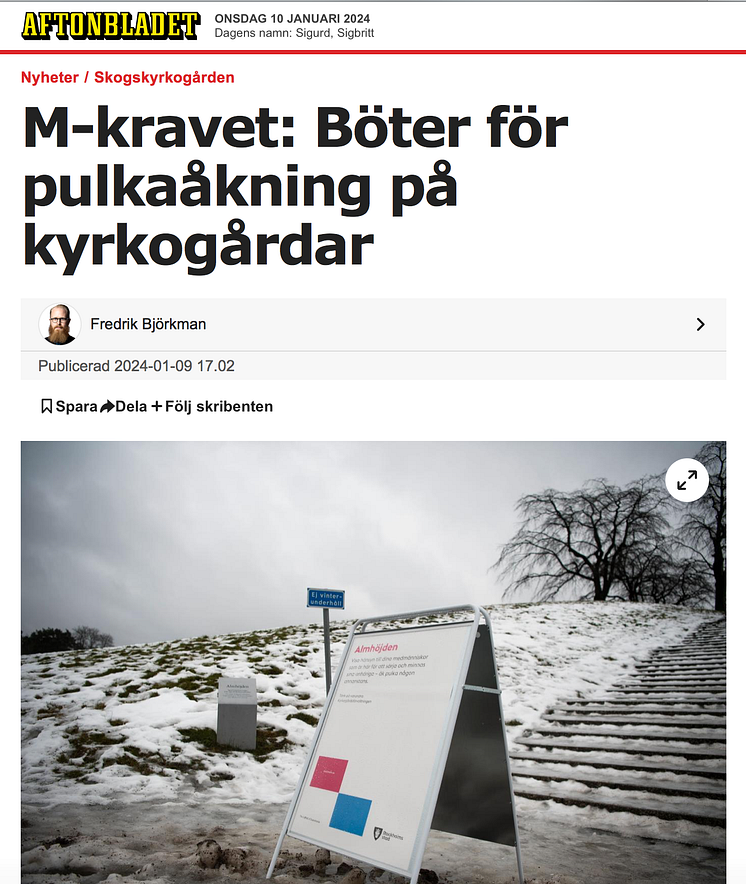 Böter och väktare mot pulkaåkare