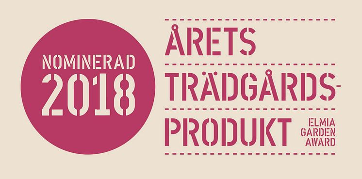 Fem nominerade produkter till Årets Trädgårdsprodukt 2018 presenteras på Elmia Garden.