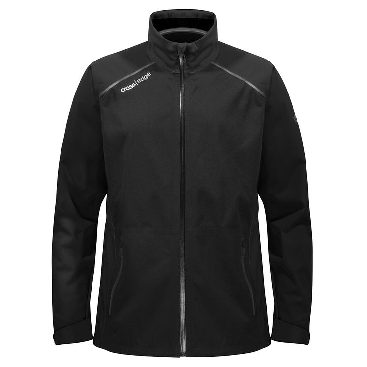 M Edge Jacket Black Front - Cross Sportswear
