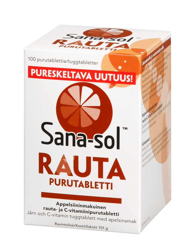 Sana-sol Rauta -purutabletti