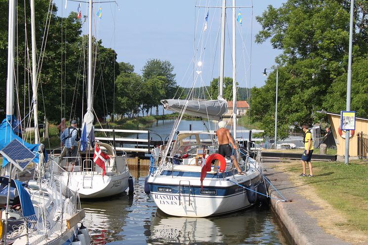 Göta kanal, Sjötorps slussar 