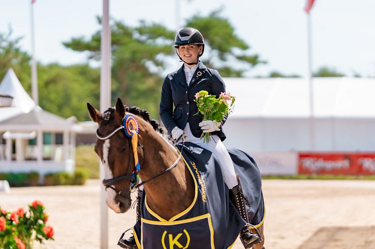 Celine Lindenäs och Milan SP Krafft Tour of Amateurs Dressyr-2023