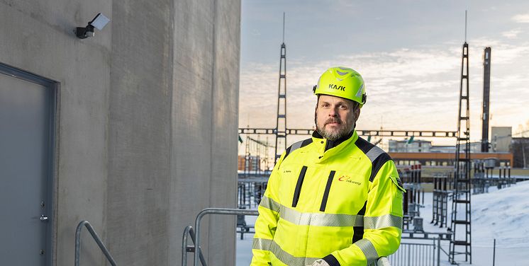 Magnus Hallén, ansvarig projektingenjör vid Övik Energi