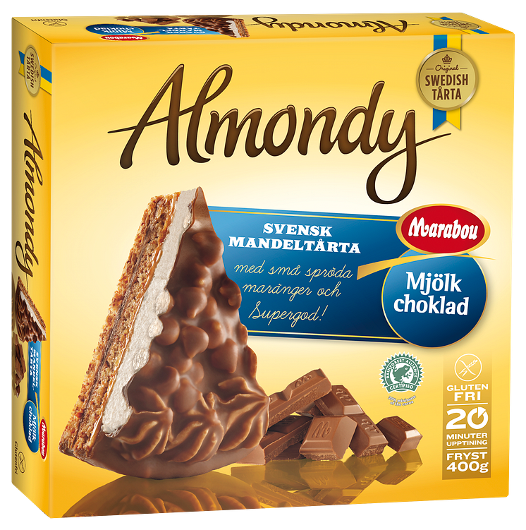 Almondy marängtårta med Marabou Mjölkchoklad