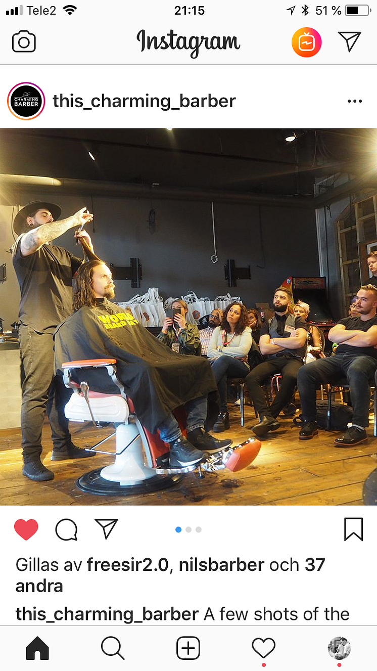 Swedish Barber Expo och World Beard Day i sociala medier