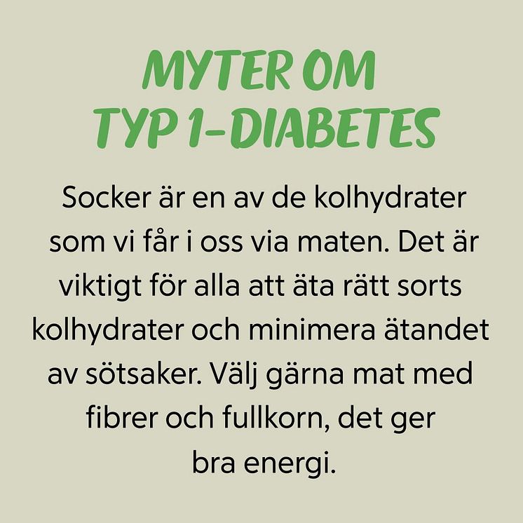 Myter om Typ 1 Diabetes