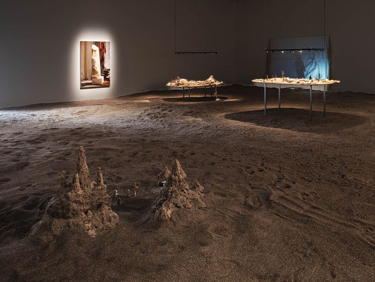 Sara-Vide Ericson och Tilda Lovell, installationsvy Bonniers Konsthall, 2023