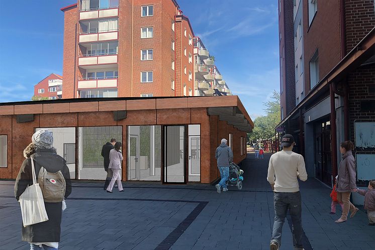 Nya arbets- och möteplatser, Wienertorget, Planteringen
