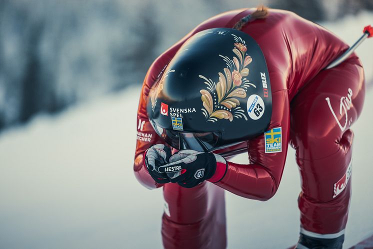 Speedskiåkaren Britta Backlund, Rättviks SLK.