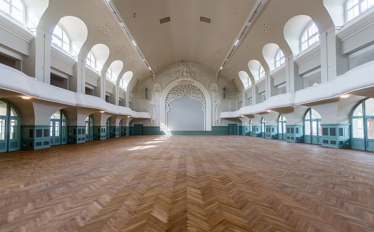 Der frisch sanierte Große Saal in der KOGRESSHALLE am Zoo Leipzig