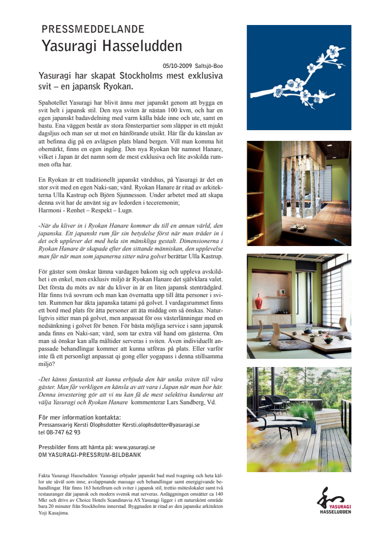 Stockholms mest exklusiva svit - en Ryokan