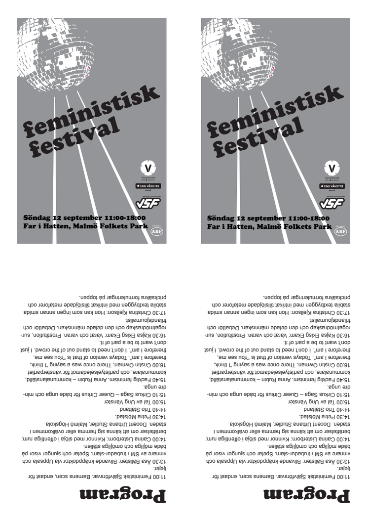 Program feministisk festival