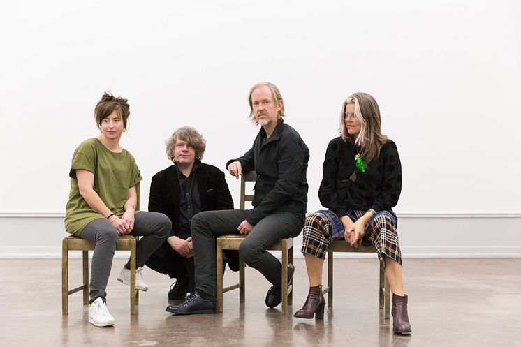 Nominert til Lorck Schive Kunstpris 2019: Gunvor Nervold Antonsen, Børre Sæthre, Torbjørn Rødland og Eline Mugaas. Foto: TKM/ Christina Undrum Andersen