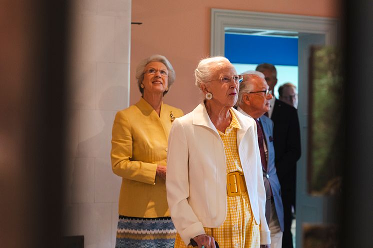 HM drottning Margrethe och HKH prinsessan Benedikte på Sofiero 2024
