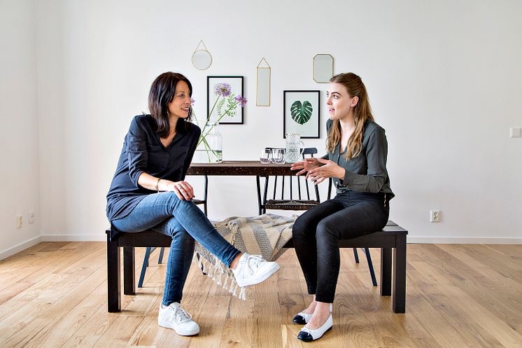 Petra Jensen och Isabell Andén, inredningsstylister på Bjurfors Home