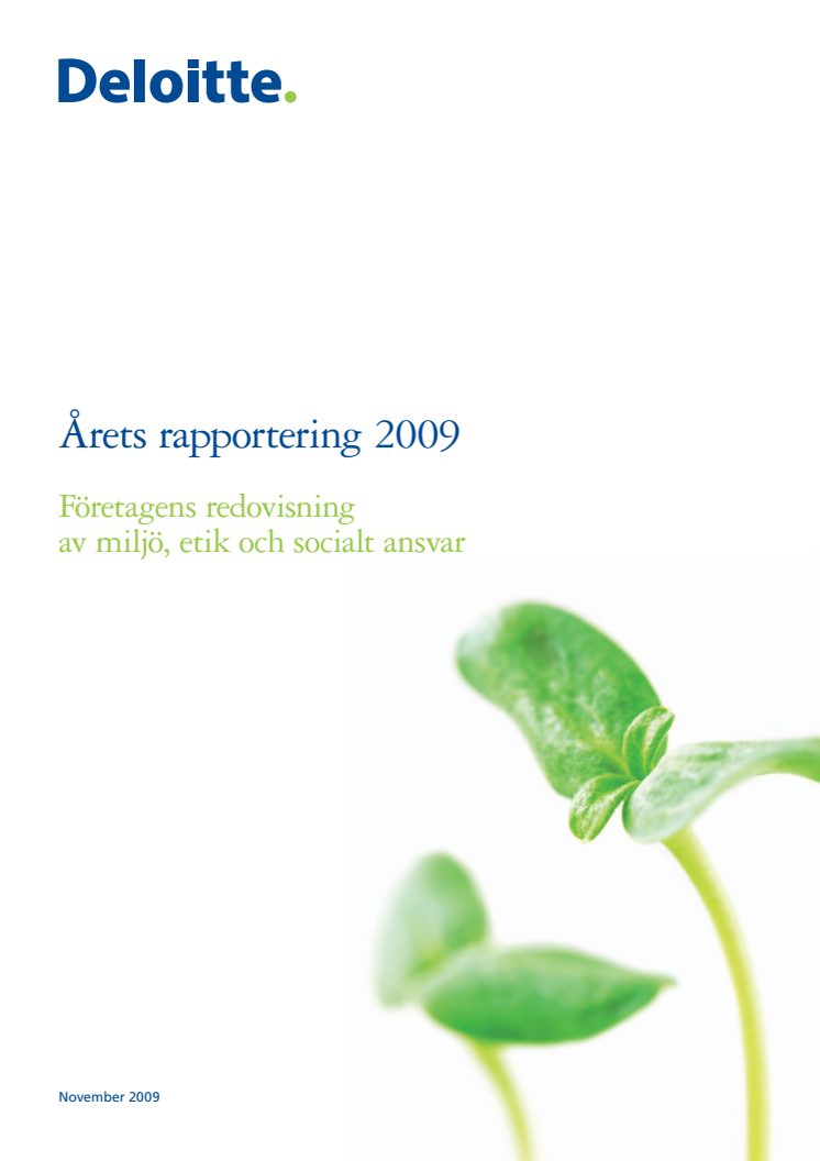 Årets Rapportering 2009