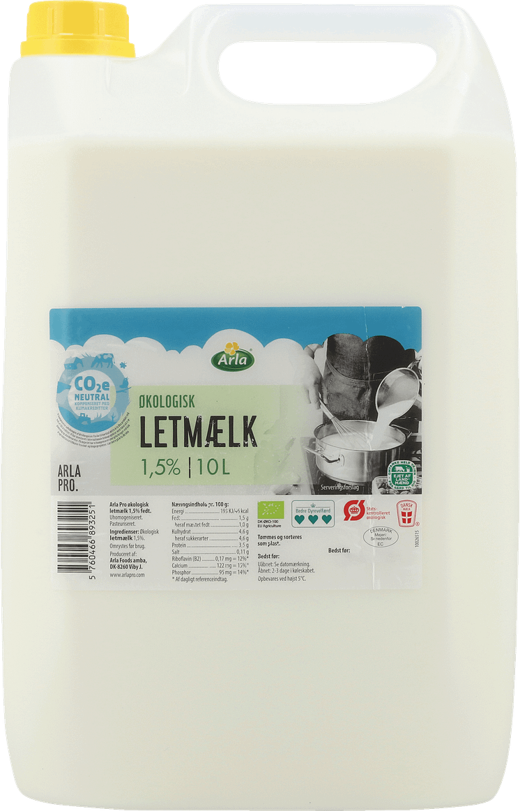 Arla® Pro Økologisk letmælk 10L_original