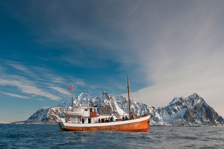 Fishing Boat in Lofoten, northern Norway 