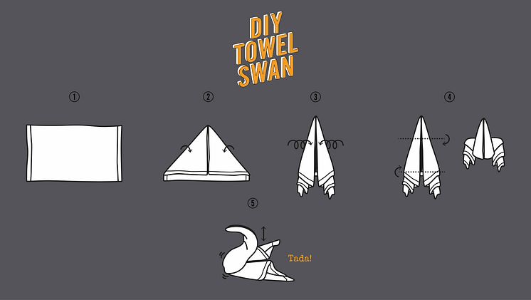 Comfort Hotel DIY Towel Swan Guide 