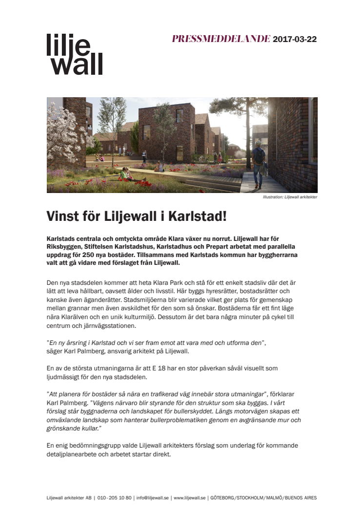 Vinst för Liljewall i Karlstad!