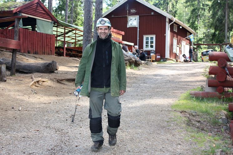 Henryk Hörner vid Kleva Gruva