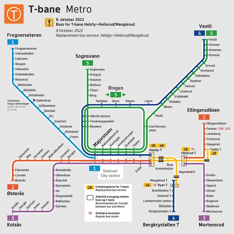 T-banekart-buss for T-bane 9. okt_2022