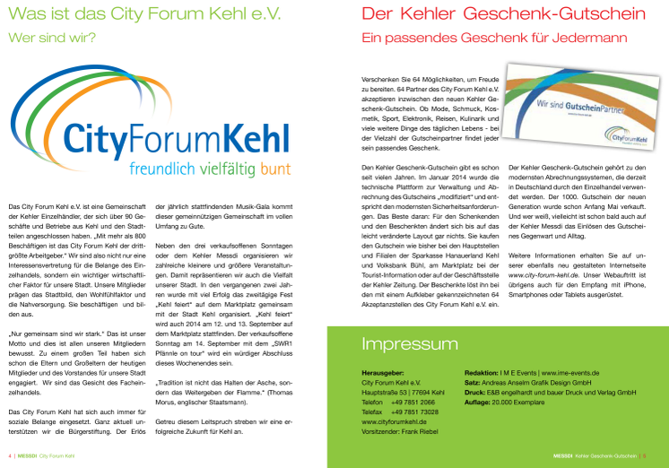 Der Kehler Geschenk-Gutschein - powered by GO4Q