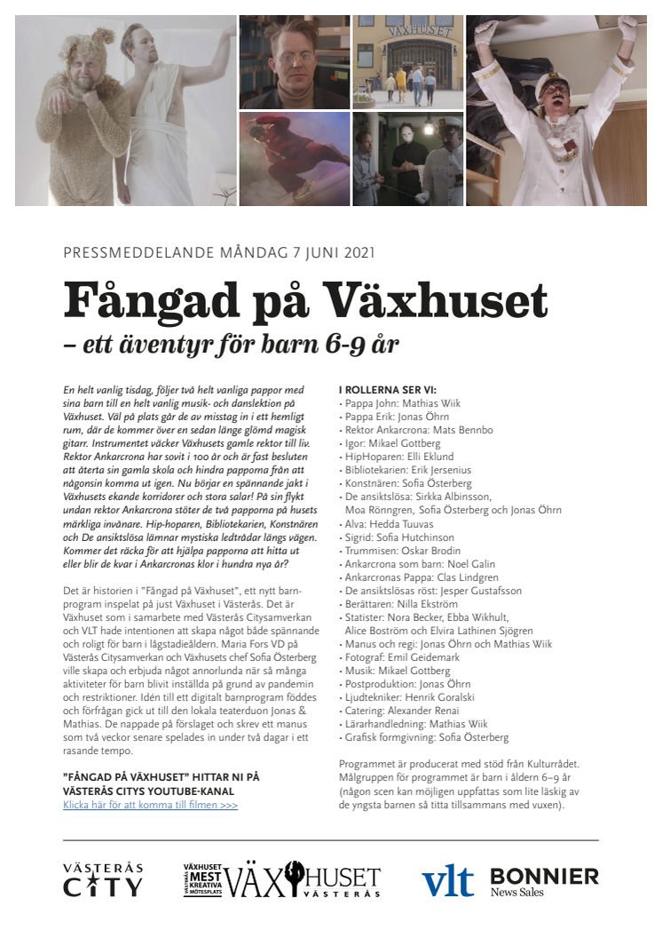 Fångad på Växhuset – ett äventyr för barn 6-9 år