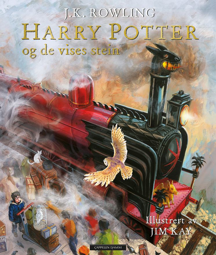 Omslag_Harry Potter og de vises stein, illustrert praktutgave